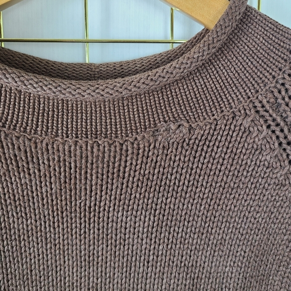 J. Crew Roll Neck OarsmanBrown Taupe Heavyweight Cotton Sweater - Picture 8 of 10